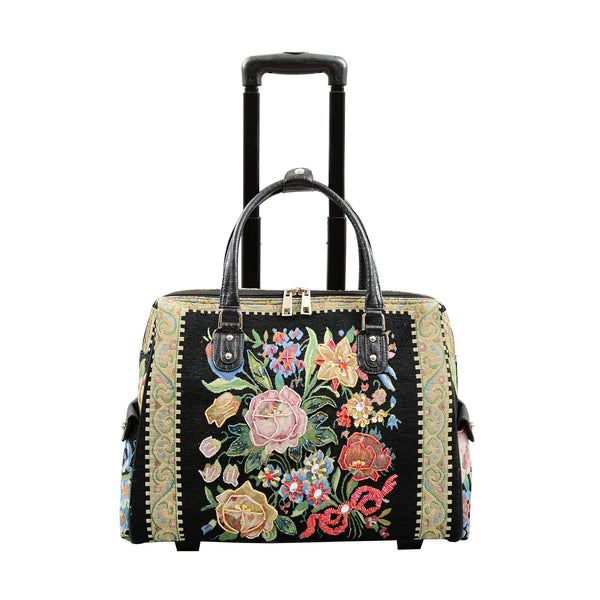 Porcelain Rolling Floral Laptop Tote – Mellow World