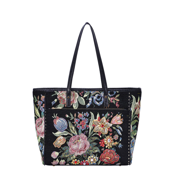 Porcelain Rolling Floral Laptop Tote – Mellow World