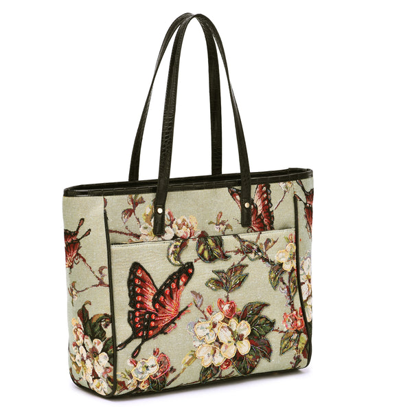 TOTE BAG: Patterned Lining - Butterfly Patch - Two pockets – Transformed  Shop