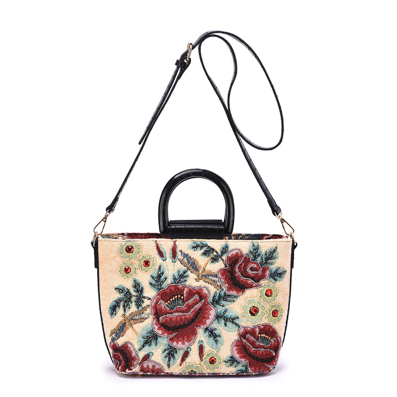 Daphne Hand-Beaded Crossbody Bag