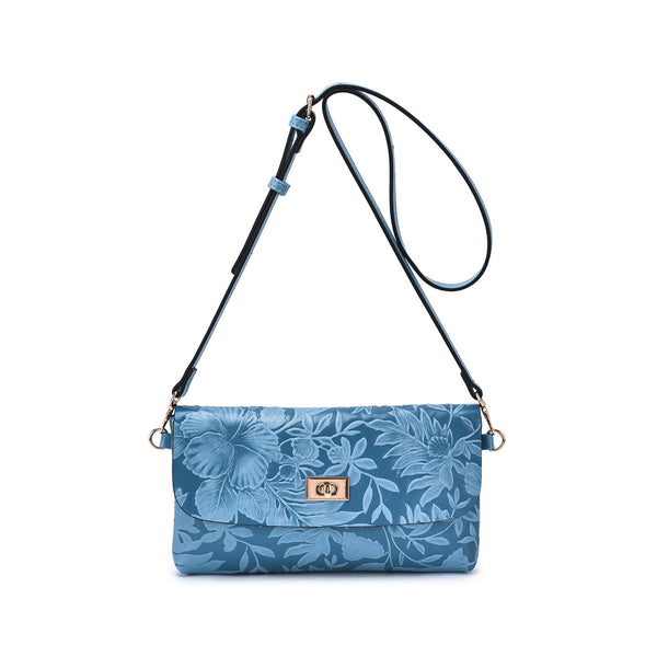 Sarita Embossed Floral Crossbody - Mellow World 