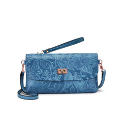 Sarita Embossed Floral Crossbody - Mellow World 