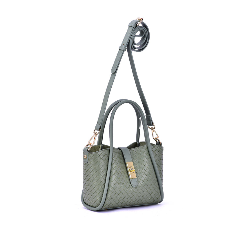 Michelle Woven Embossed Crossbody