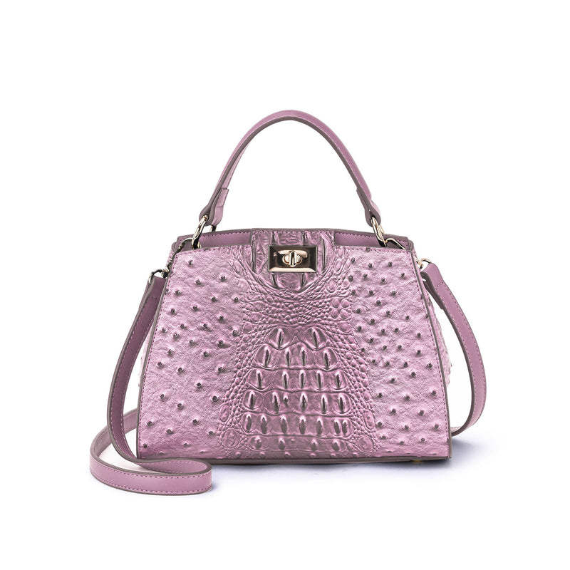 Ozzie Ostrich Embossed Crossbody