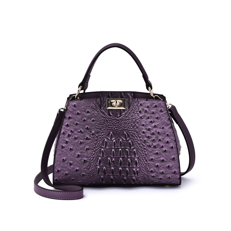 Ozzie Ostrich Embossed Crossbody