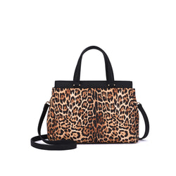 Savanna Leopard Print Satchel Bag