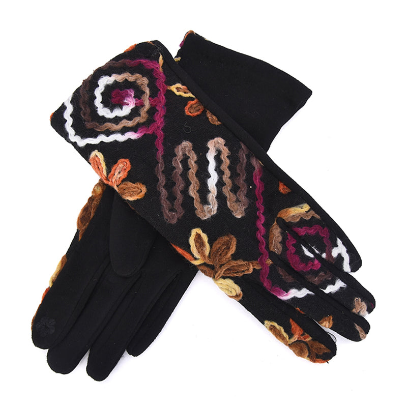 Rosalie Women Embroidered Floral Gloves