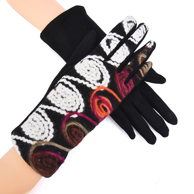 Rosalie Women Embroidered Floral Gloves