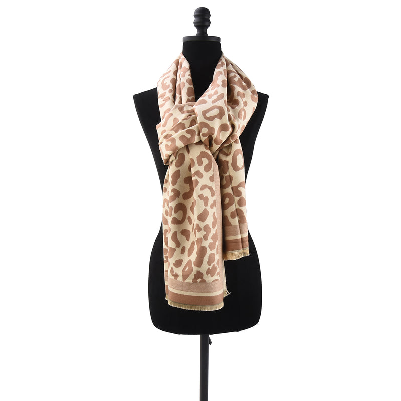 Savanah Women's Oversized Animal Print Scarf