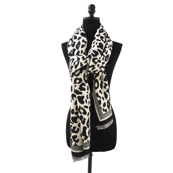 Savanah Women's Oversized Animal Print Scarf