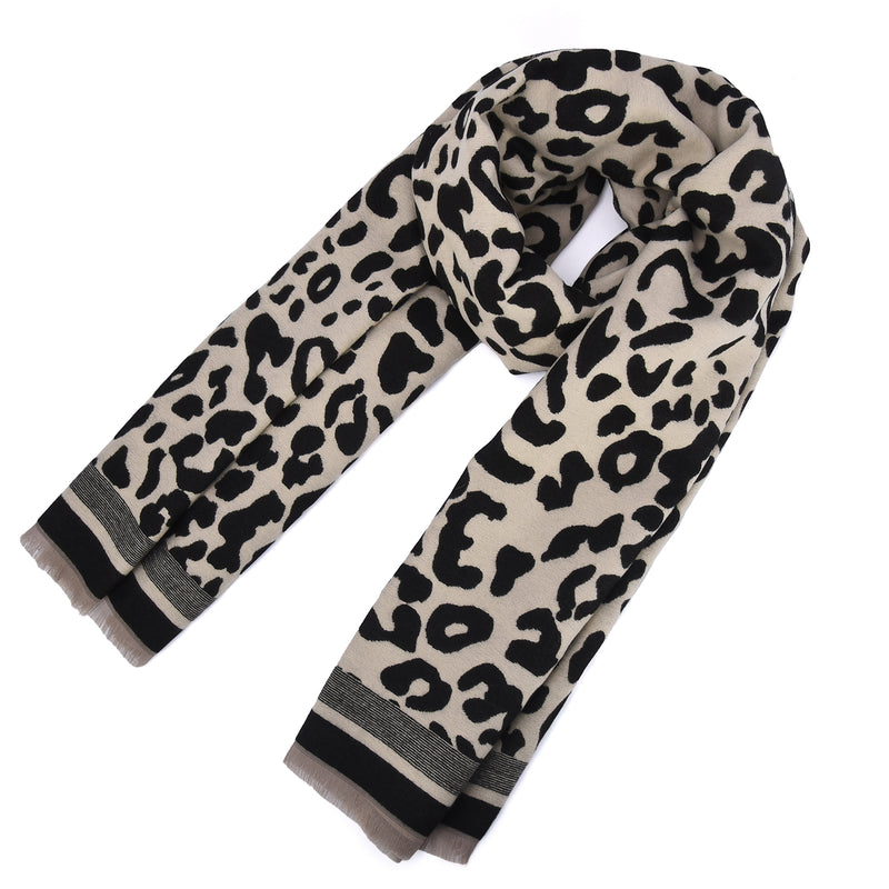 Savanah Women's Oversized Animal Print Scarf